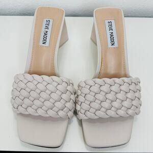 Steve Madden Bone Monte Carlo Slip On Triangle Heel Sandal 6